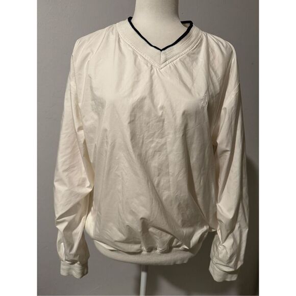 Polo Sport Ralph Lauren vintage off white preppy windbreaker jacket M - Picture 1 of 9